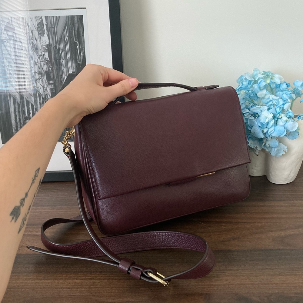 Sandro Burgundy Bag